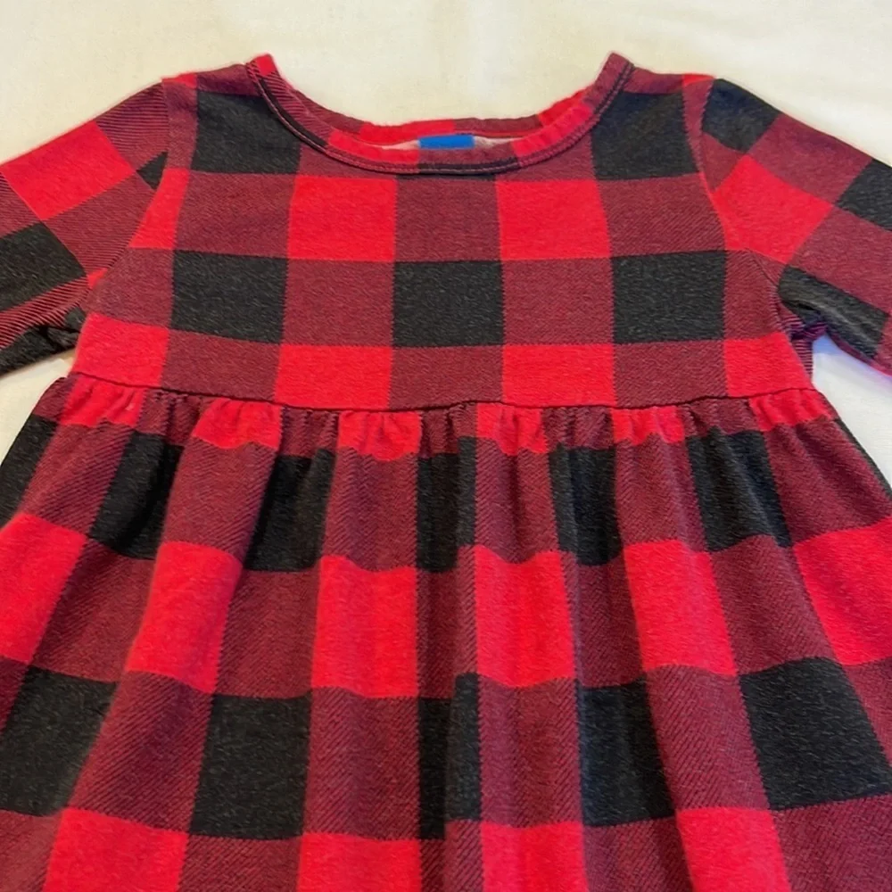 OLD NAVY • 12-18mo • Buffalo Plaid dress • red & black